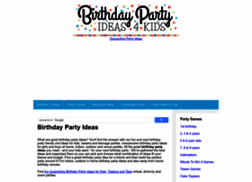 Sleepover Birthday Party Ideas on Birthday Party Ideas Kids Party Ideas Games Themes Birthday Party