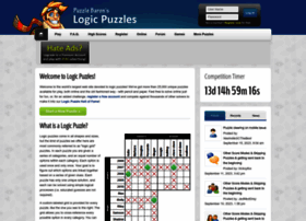 Online Crossword Puzzles on Logic Puzzles   Solve Online Or Print Your Own For Free